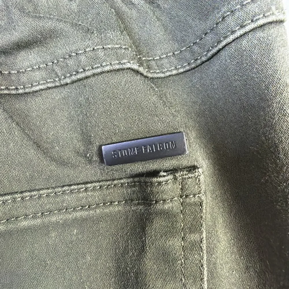 Stone Falcon Men's utility jogger Slim Fit Cargo Pants medium Dk Green athletic